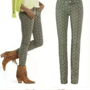 CAbi ditzy floral skinny jeans size 8